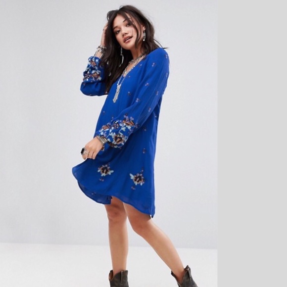 Free People New Embroidery Mini dress NWT - Picture 6 of 6